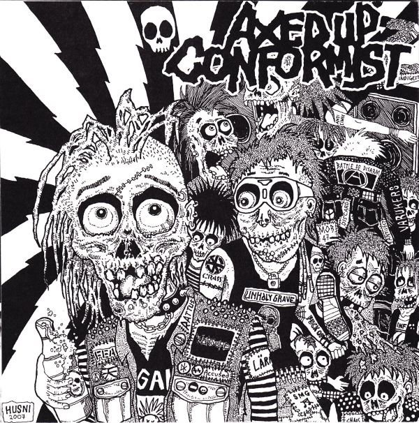 Bloodspit Records: Distro – Axed Up Conformist / Archagathus — split 7